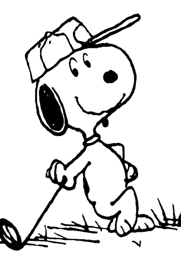 600x845 Snoopy The Golf Player Coloring Pages Best Place To Color