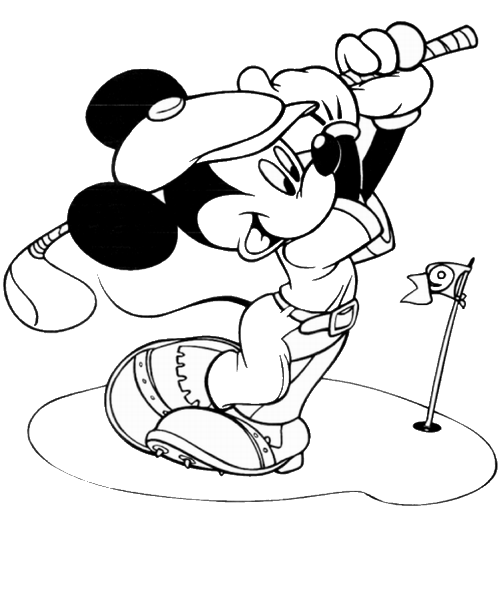 1021x1200 Golf Coloring Pages