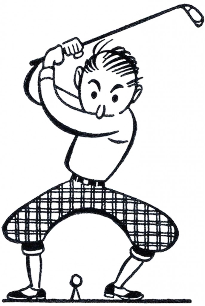 686x1024 Golfer Clipart