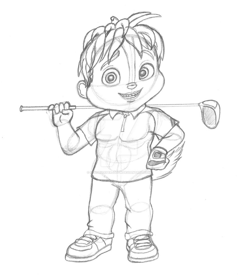 831x961 Theodore The Golfer (Sketch) By Peacekeeperj3low