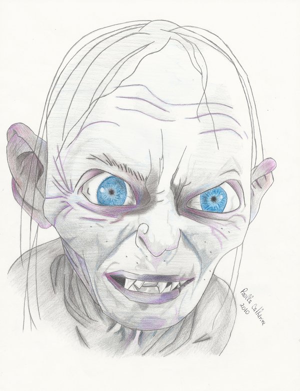 Gollum Face Coloring Page Free Printable Coloring Pag - vrogue.co