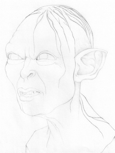 378x500 Gollum Bust Sketch John Calvin