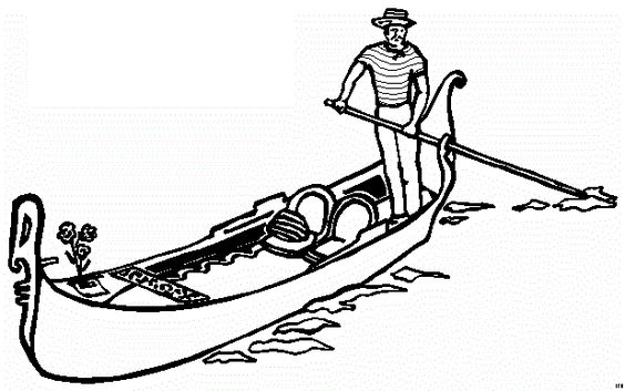 564x353 Gondola Colouring Pages Italy For Kids