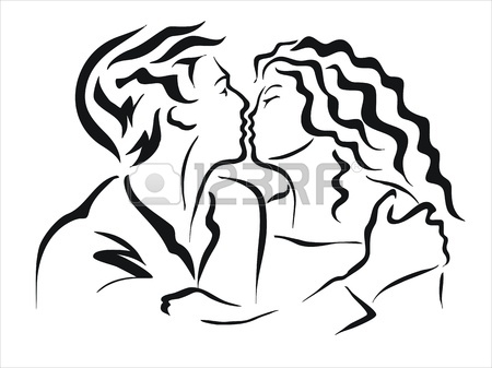 450x337 Drawing Of A Gondola In Venice With Couple Royalty Free Cliparts