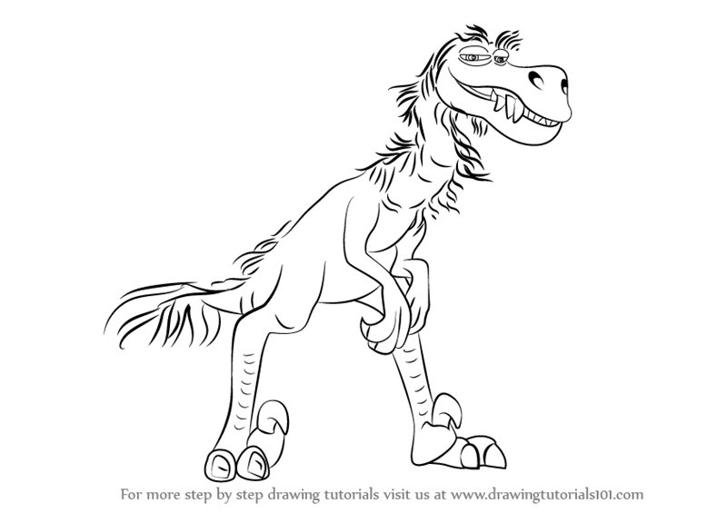 800x565 Learn How To Draw Bubbha From The Good Dinosaur (The Good Dinosaur