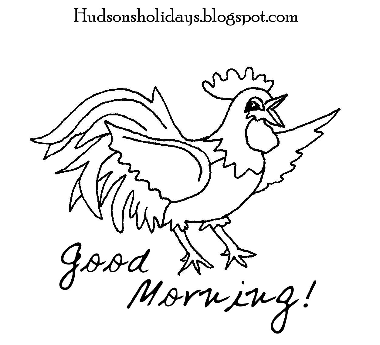 1252x1139 Holiday Good Morning Rooster Freebie Friday