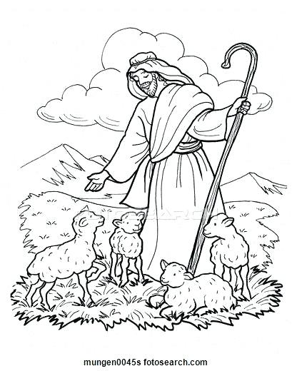 409x520 Good Shepherd Coloring Page The Lord Is My Clip On Coloring Pages