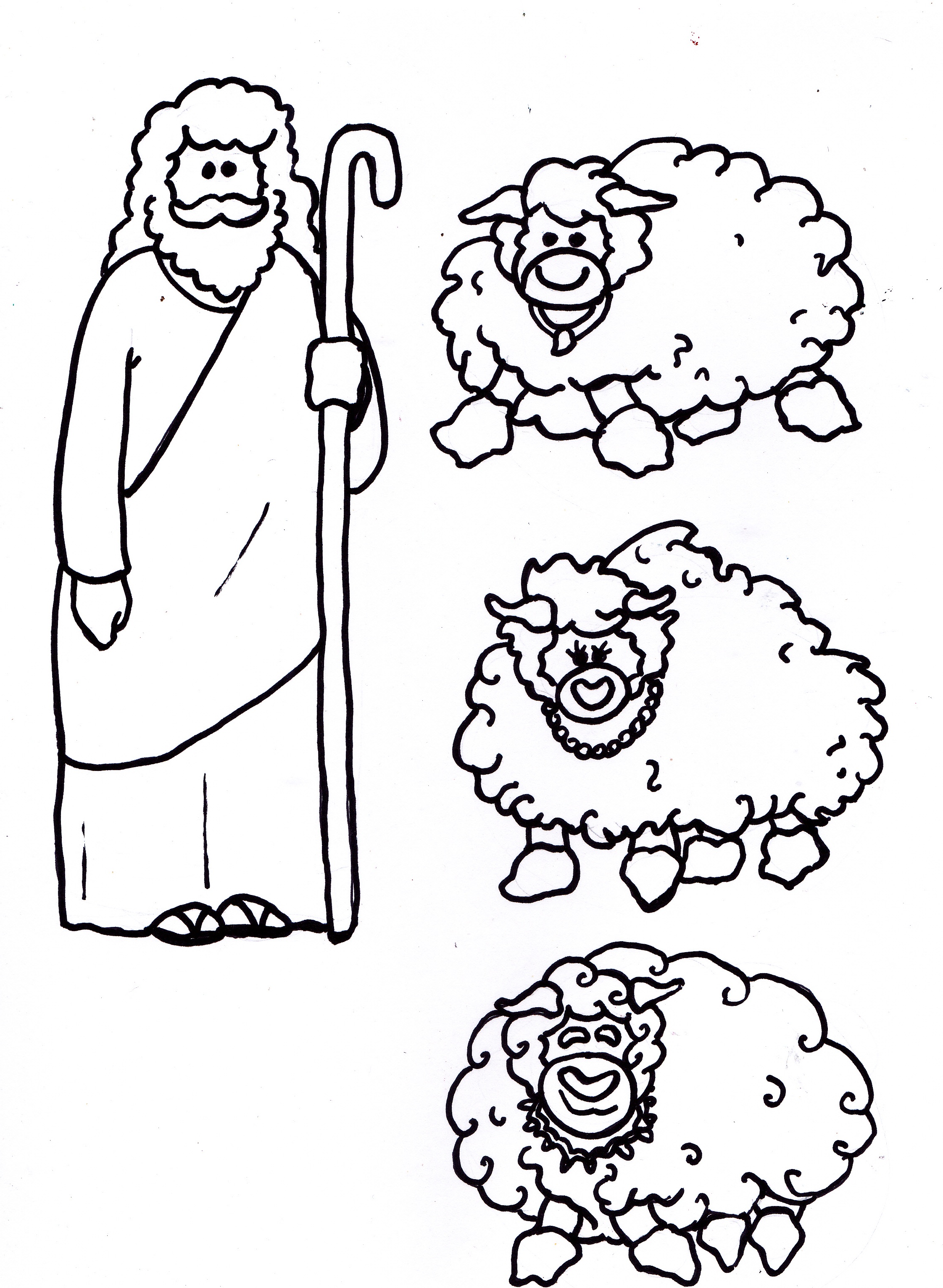 2244x3064 Jesus Is The Good Shepherd (Mobile Cutouts) Arts And Crafts