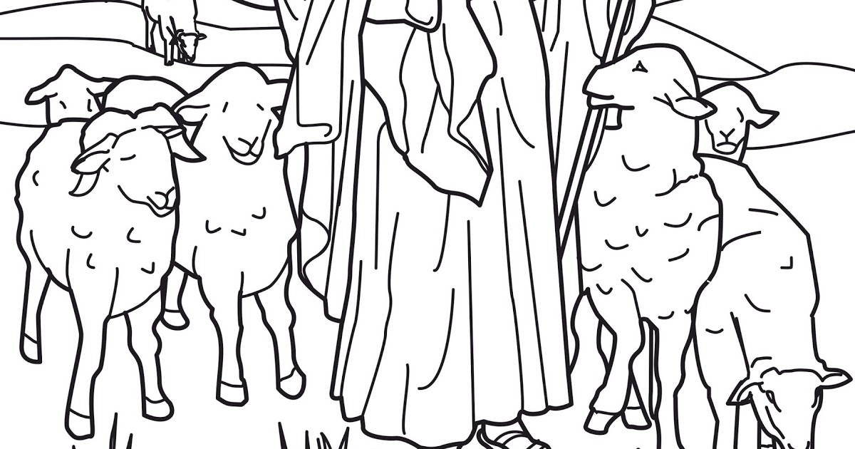 1200x630 Jesus The Good Shepherd Coloring Pages Coloring Pages