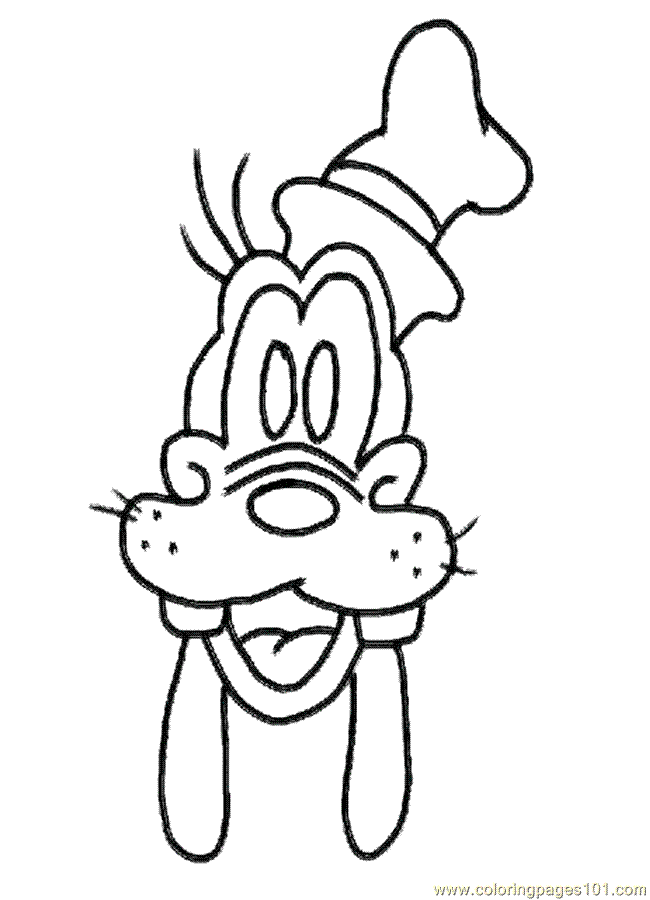 650x900 Goofy Print Coloring Page