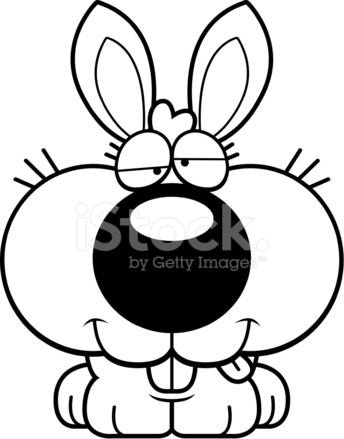 344x439 Cartoon Goofy Bunny Rabbit Stock Vector