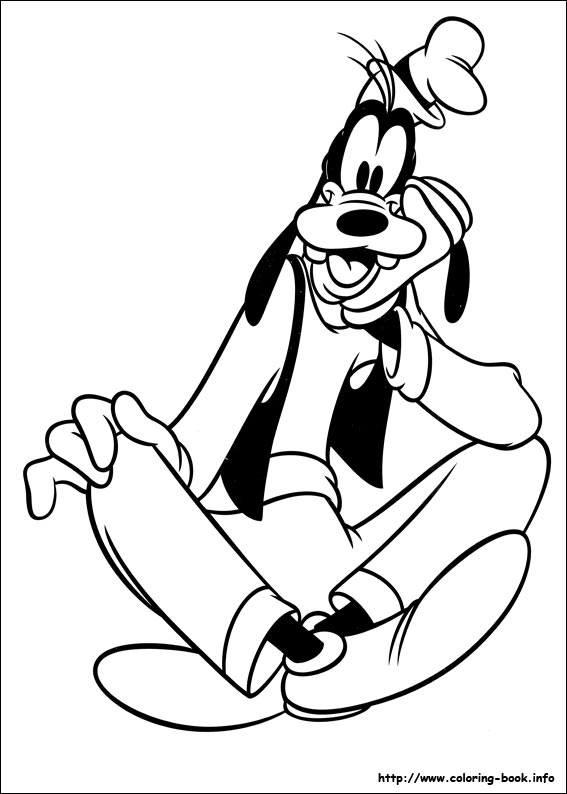 567x794 Goofy Coloring Pages On Coloring