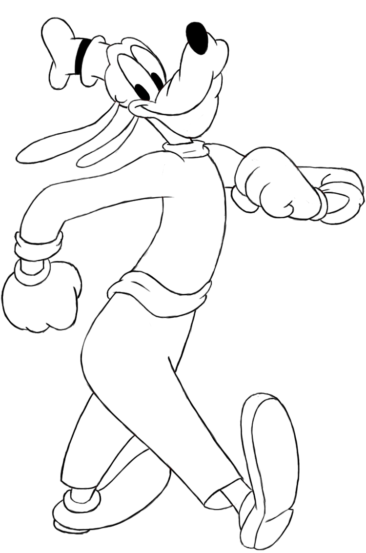 750x1133 How To Draw Goofy