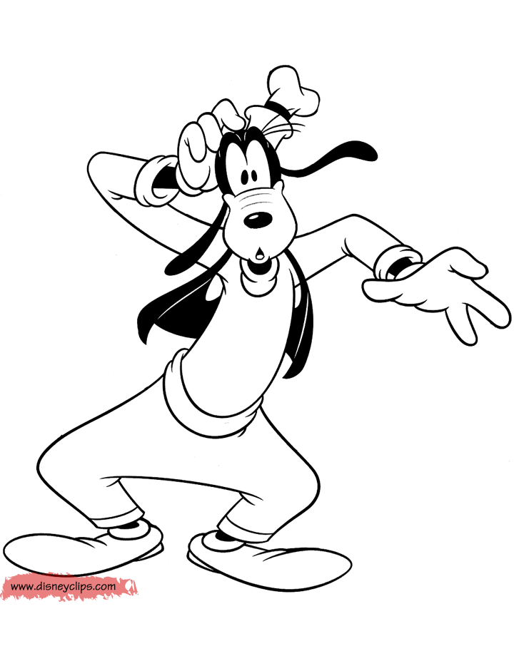 720x920 Goofy Coloring Pages Disney Coloring Book