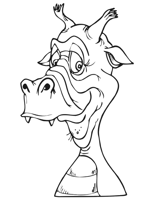 660x796 Dragon Face Coloring Page Coloring Page For Kids