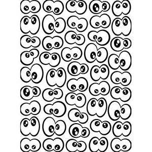 300x300 Darice Embossing Folder ~ Google Eye ~ Background Googly Eyes A2