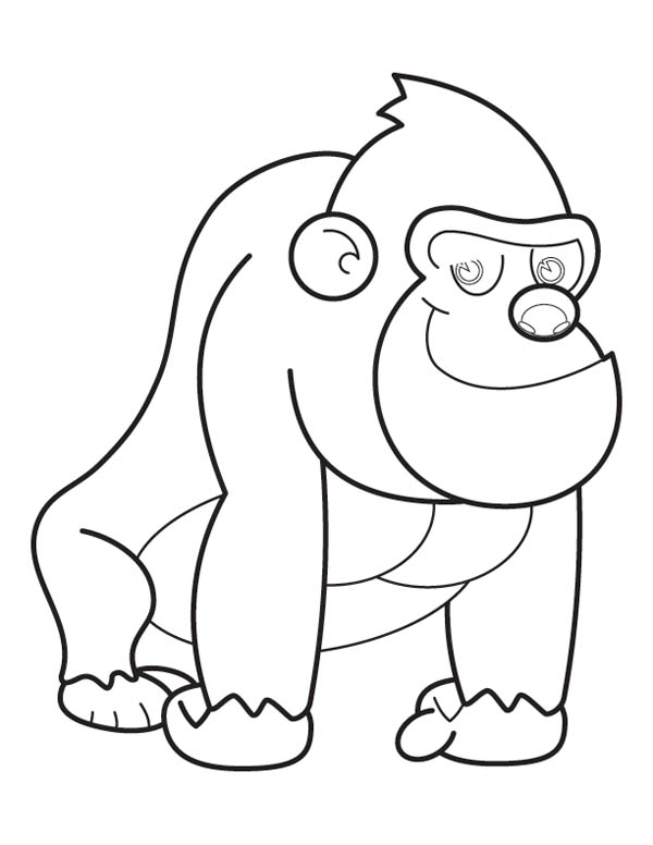 600x776 Ape Coloring Pages