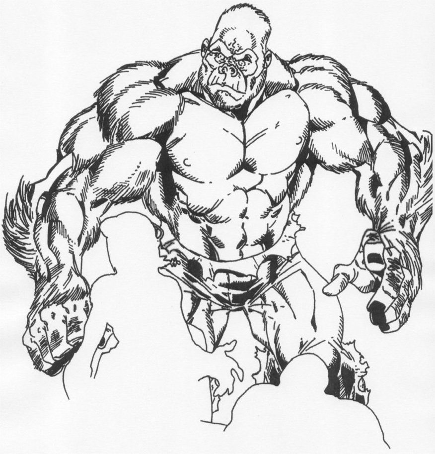 876x913 Gorilla Hulk Standing By Stonegate