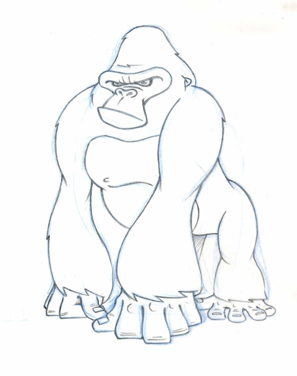 1000x1266 Gorilla Tubs Vector Illustrator Graphic Designer