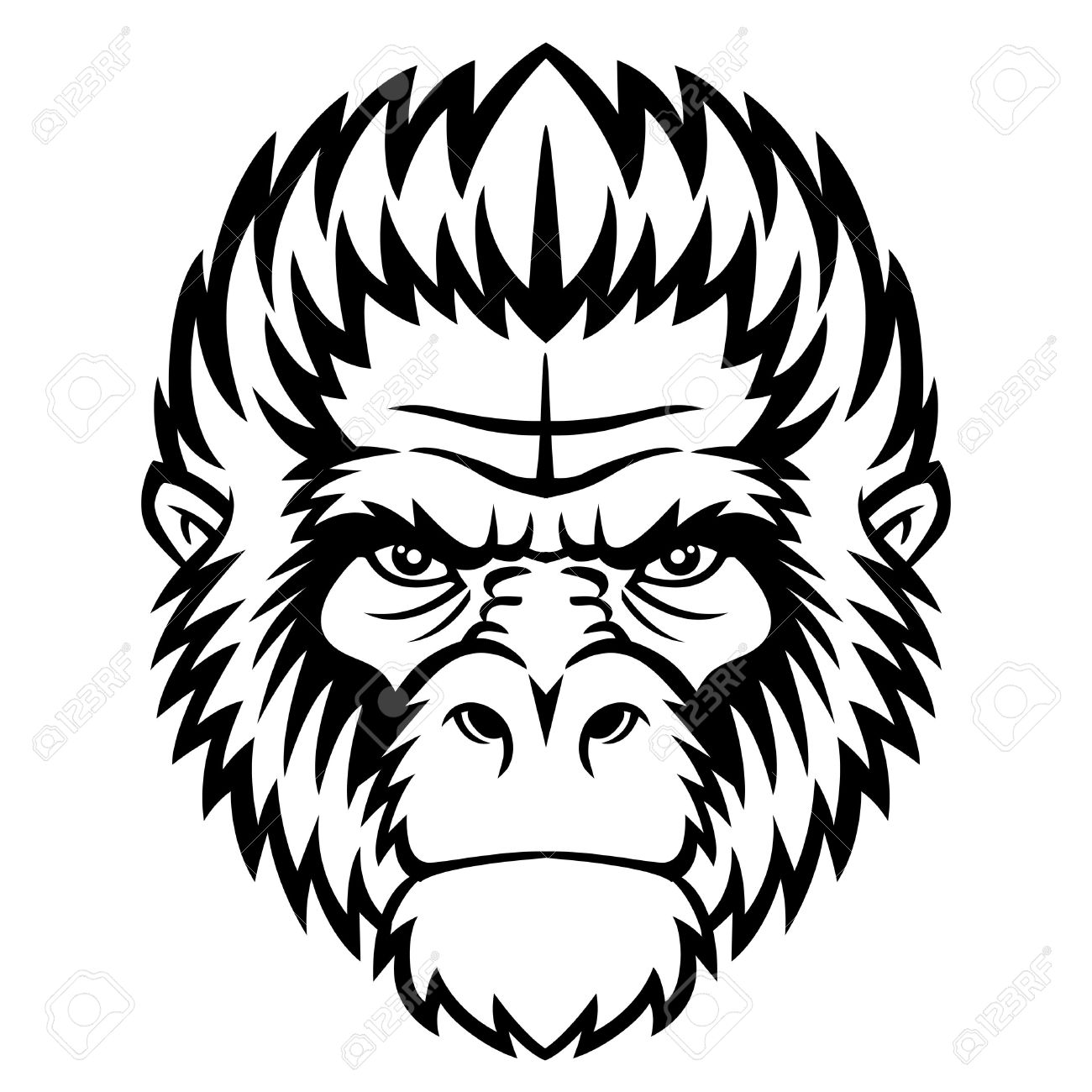 1300x1300 Chimpanzee Clipart Gorilla