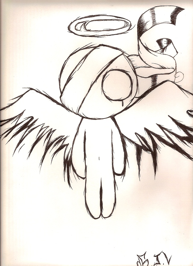 680x936 Emo Art Drawings Emo Gothic Angel By Foreverblackchills My