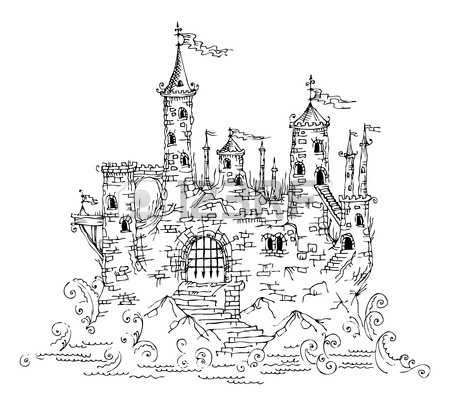 450x399 Gothic Castle Royalty Free Cliparts, Vectors, And Stock