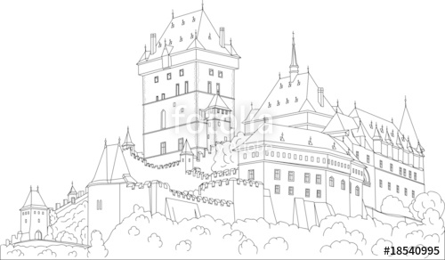 500x292 Gothic Castle Karlstein (Carlstein) Et Czech Republic (Europe