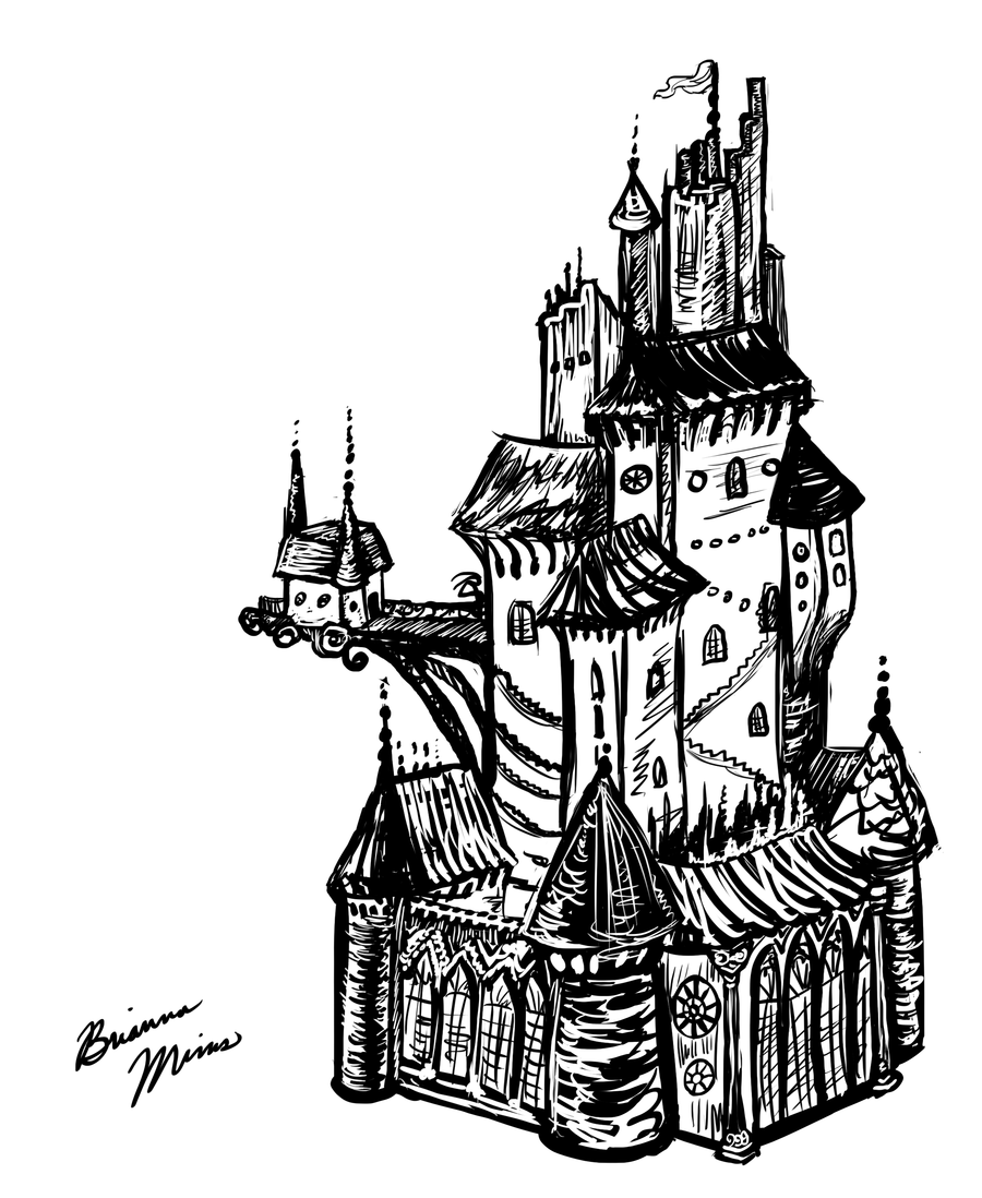 900x1098 A Fantasy Castle By Snowy Dragoness