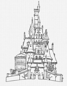 236x302 Castle Coloring Pages, Cartoon Disney Palace Drawing Just Free