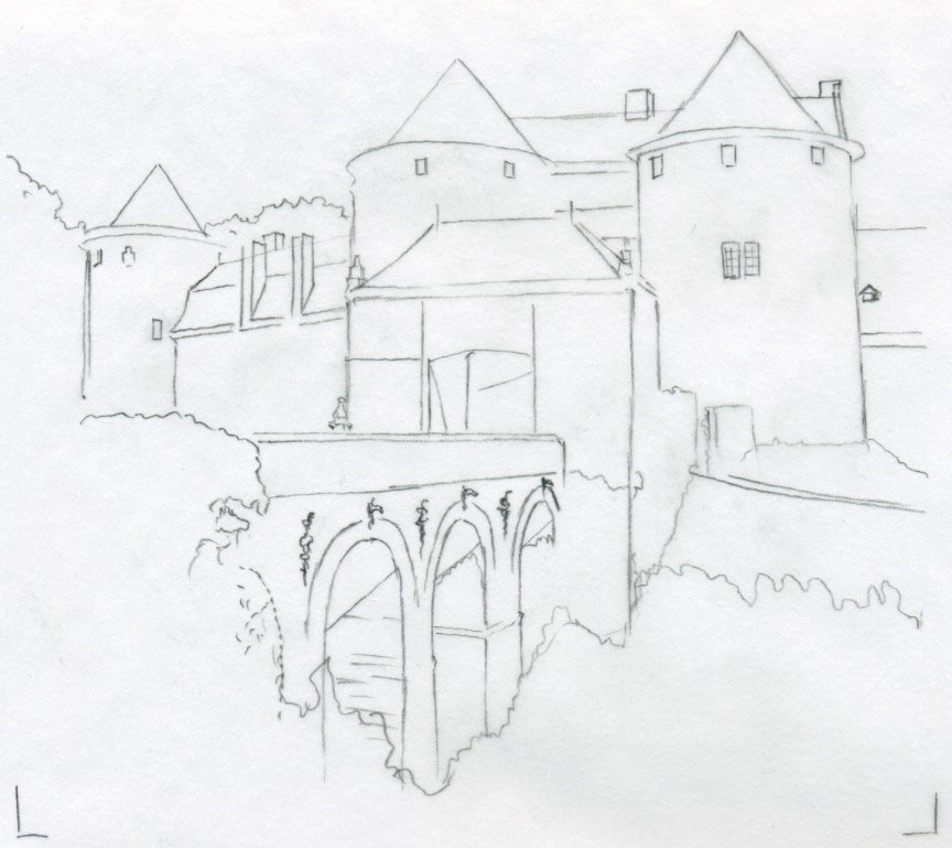 864x769 Castle Drawings For Inspiration And Fun