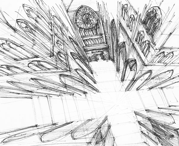 600x490 Gothic Sketches On Behance