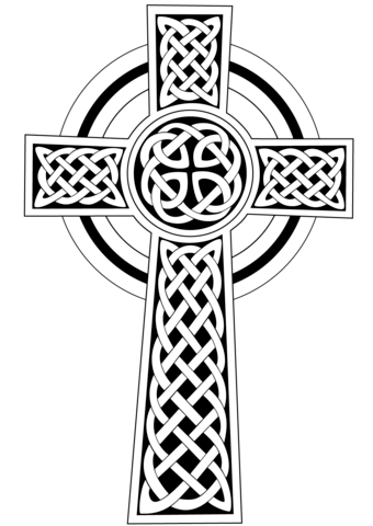 340x480 Celtic Cross Coloring Page Free Printable Coloring Pages