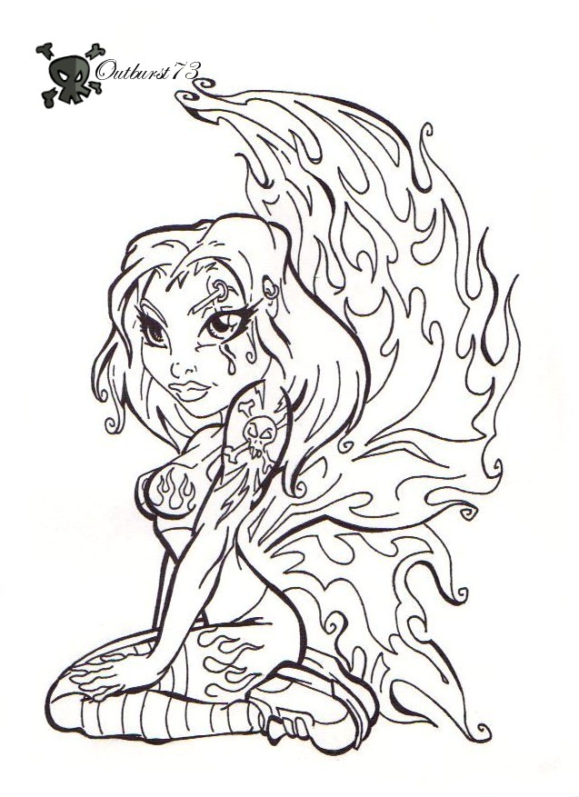 637x877 Gothic Angel By Outburst73