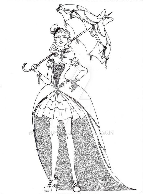 600x814 Gothic Dress By Overspace