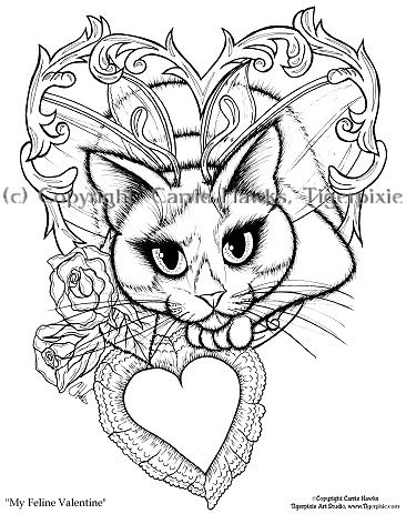 366x463 Gothic Fairy Coloring Page Free Download