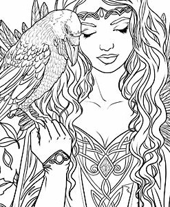 247x300 Goth Girl Digital Superb Gothic Coloring Book