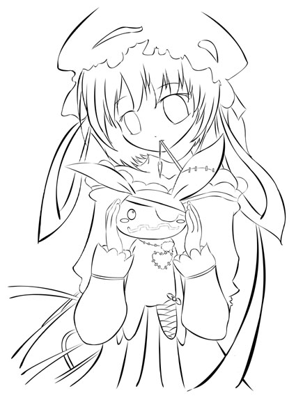 425x585 Gothic Anime Girl