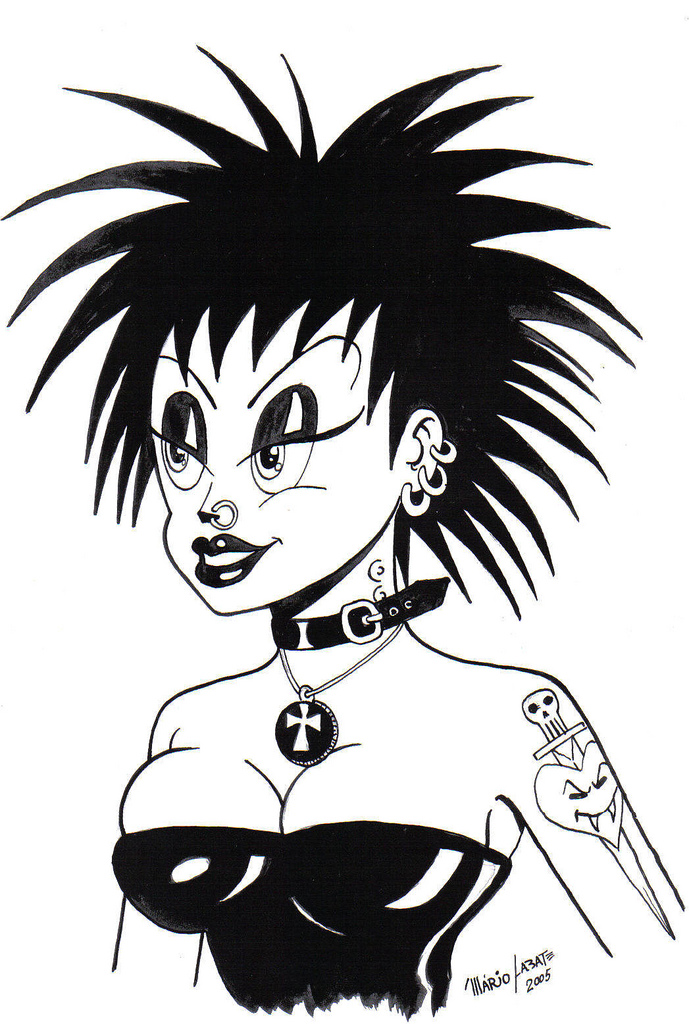 689x1024 Gothic Girl Art By Mario Labate Mario Labate