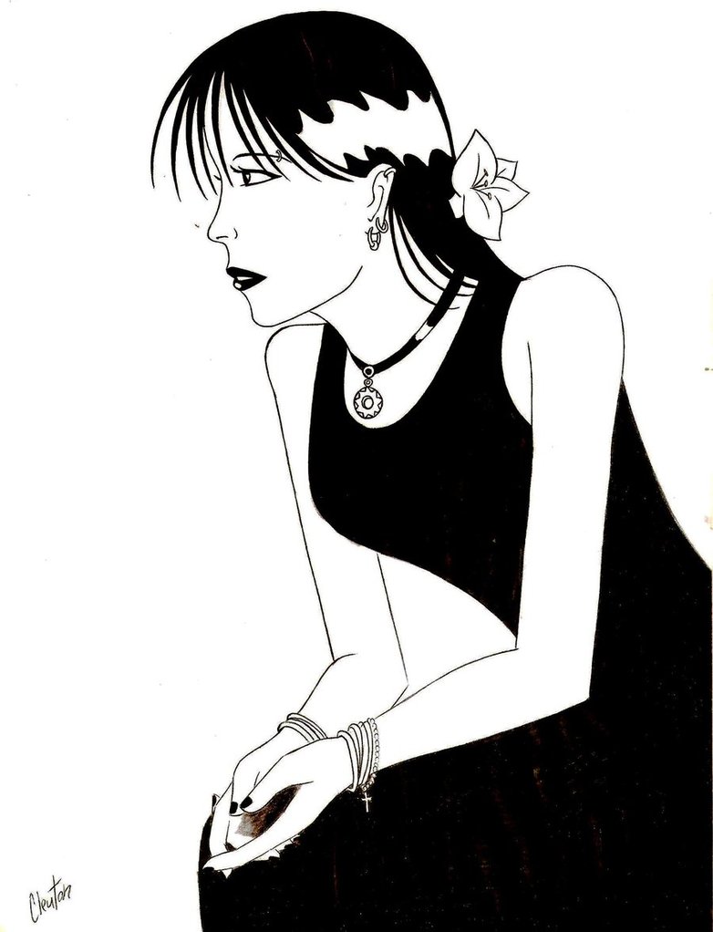 782x1022 Gothic Girl By Klewtom