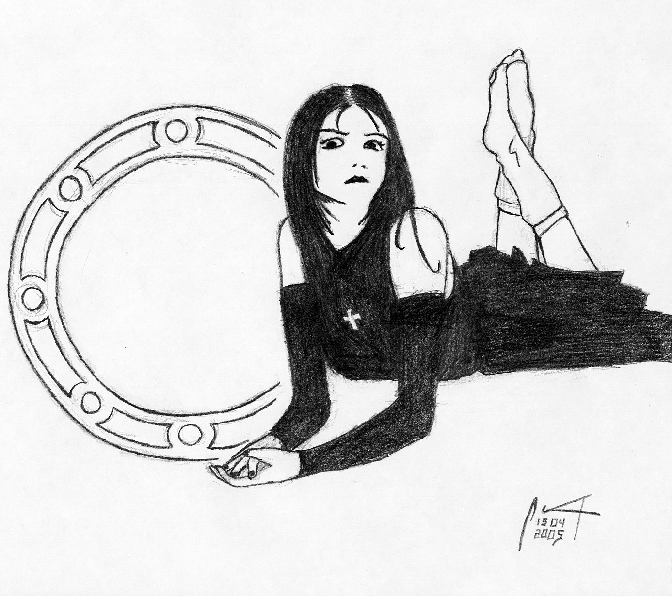 1386x1230 Gothic Girl By Kugans