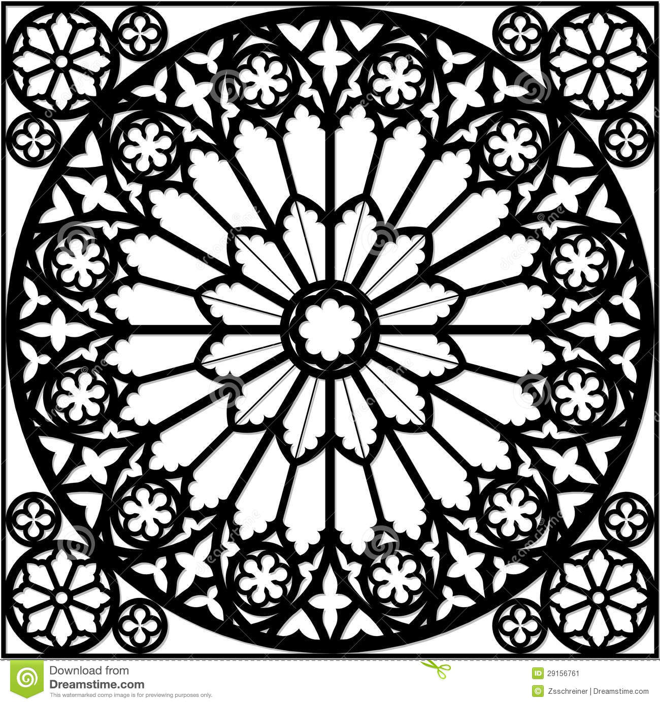 1300x1390 Rose Window Of Notre Dame Tattoo Rose Window