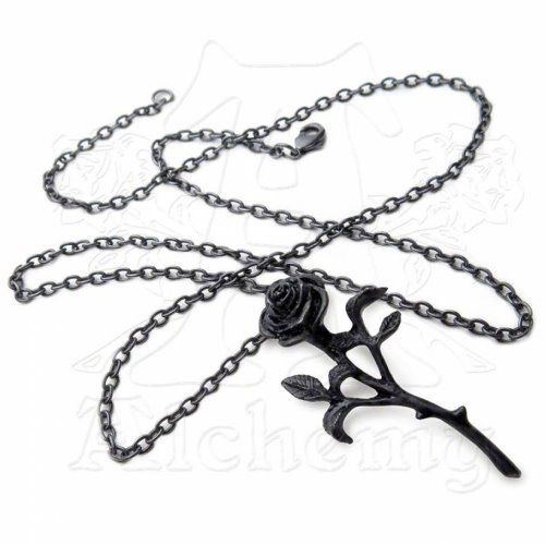 500x500 Alchemy Gothic Romance Of The Black Rose Pendant P695 Ebay