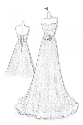 280x420 Wedding Dress Sketches, Prom Dress Sketches, Free Sketching