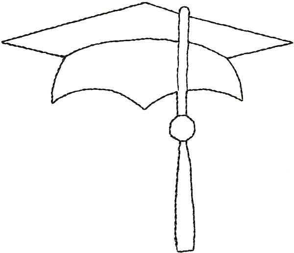 600x516 Graduation Cap Embroidery Design Annthegran