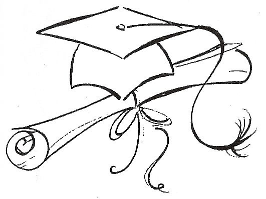 531x398 How To Draw A Graduation Cap