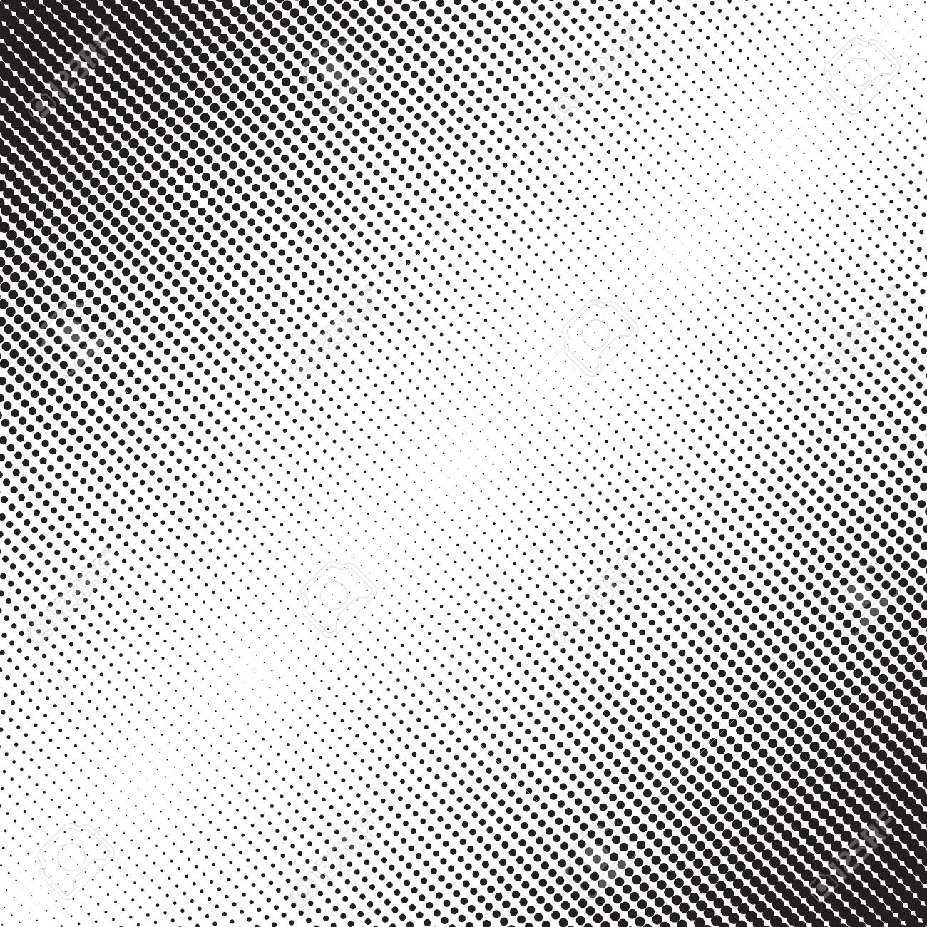 1300x1300 Dots Halftone Pattern With Gradient Effect. Diagonal Points