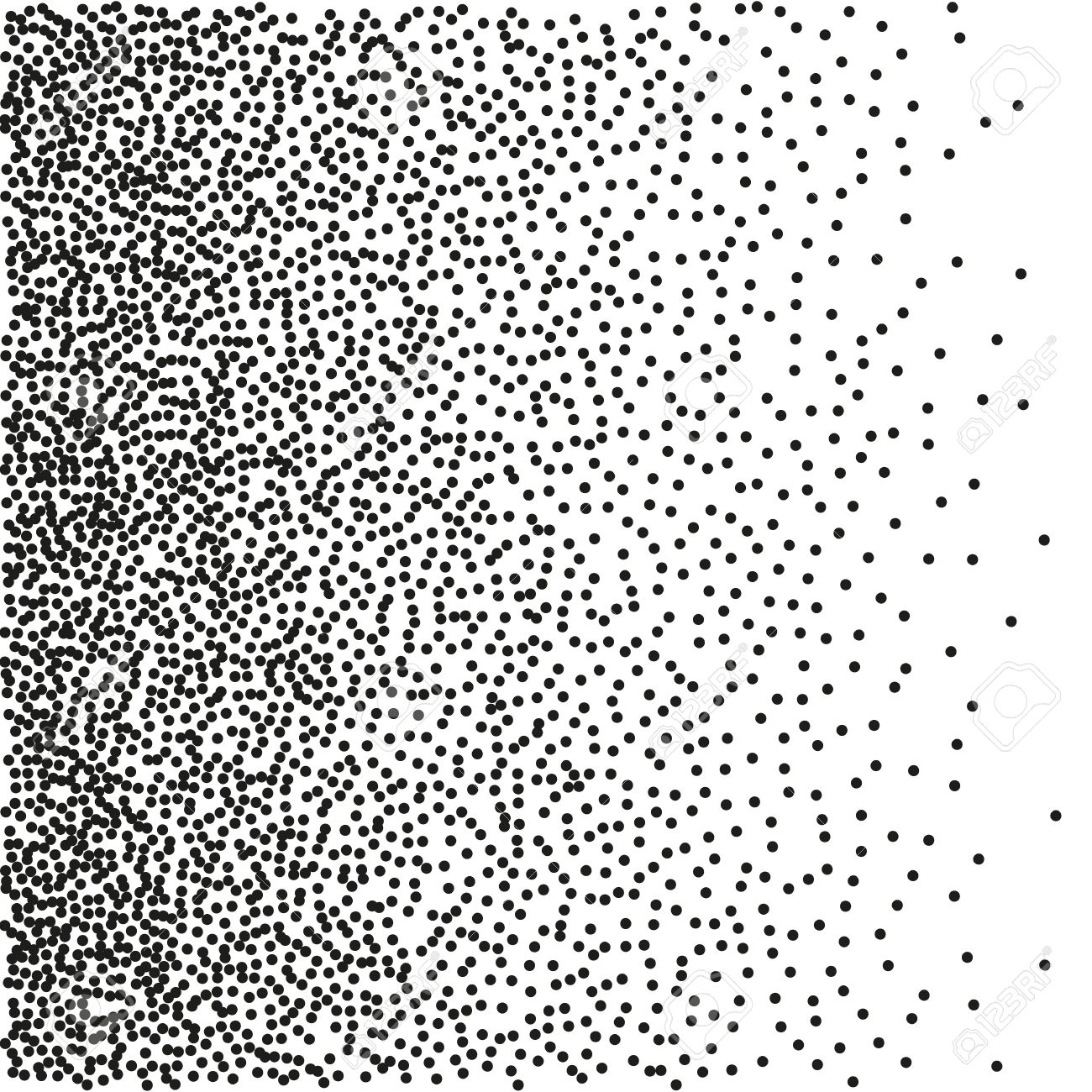 1300x1300 Gradient Seamless Background With Black Dots. Royalty Free