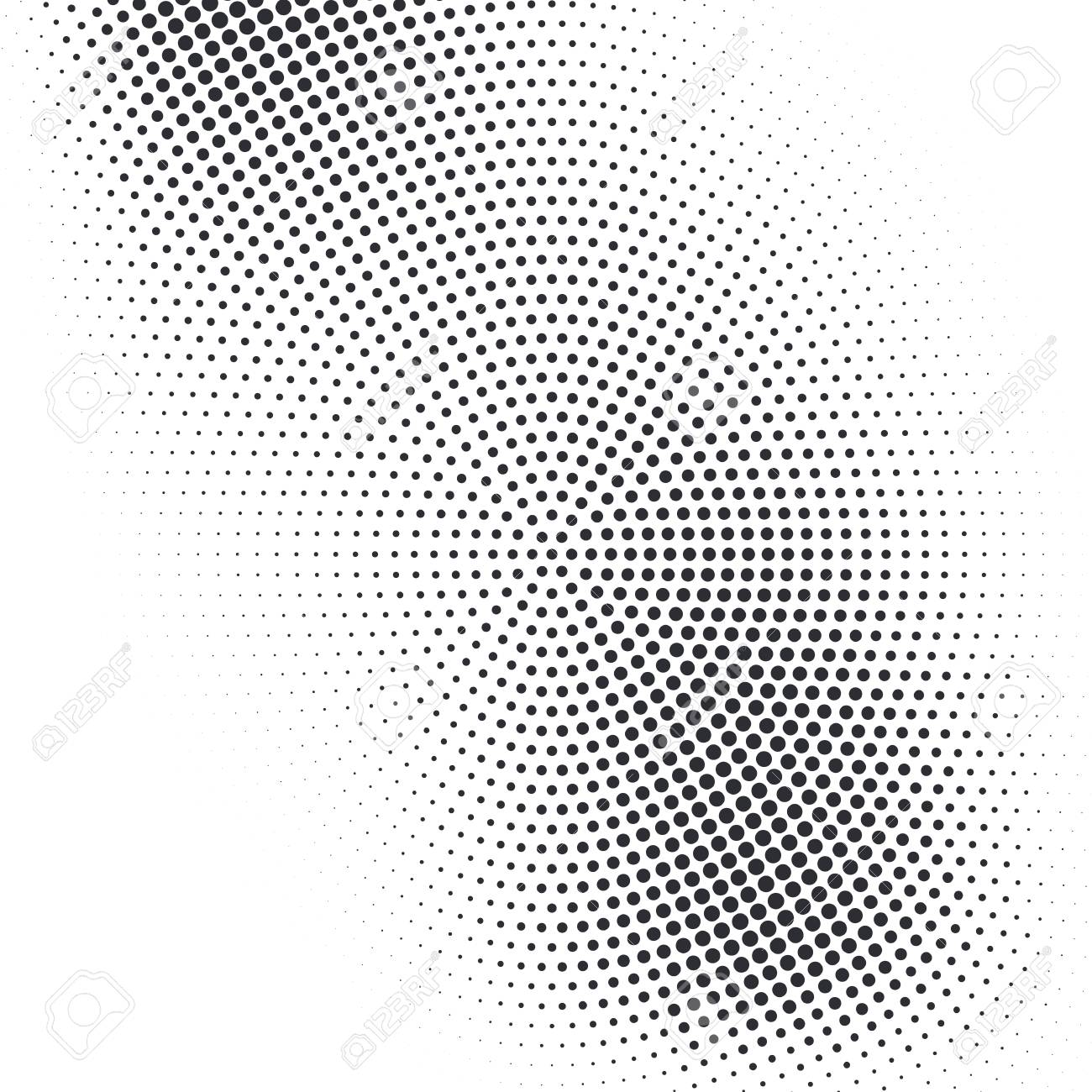 1300x1300 Vector Abstract Dotted Halftone Template Background. Pop Art
