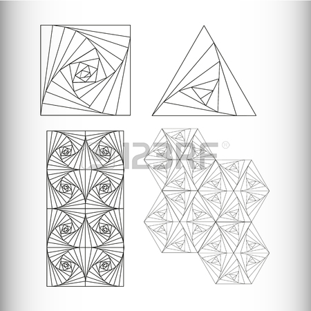 450x450 Black And White Gradient. Vector Drawing. Geometric Vector