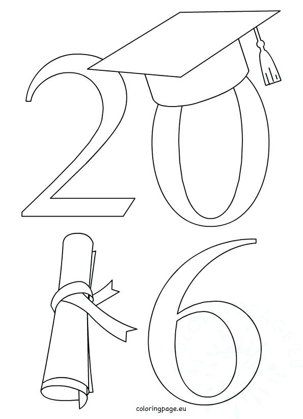 595x822 Graduation Coloring Pages Class Of Graduation Graduation Hat
